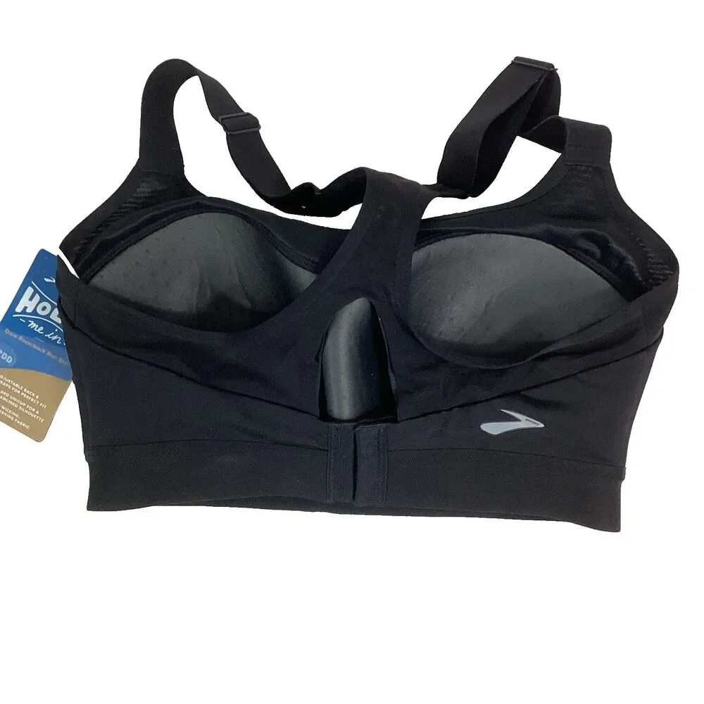 Brooks Dare Racerback Run Bra - Size 32DD - Black - 350073001 - NWT!